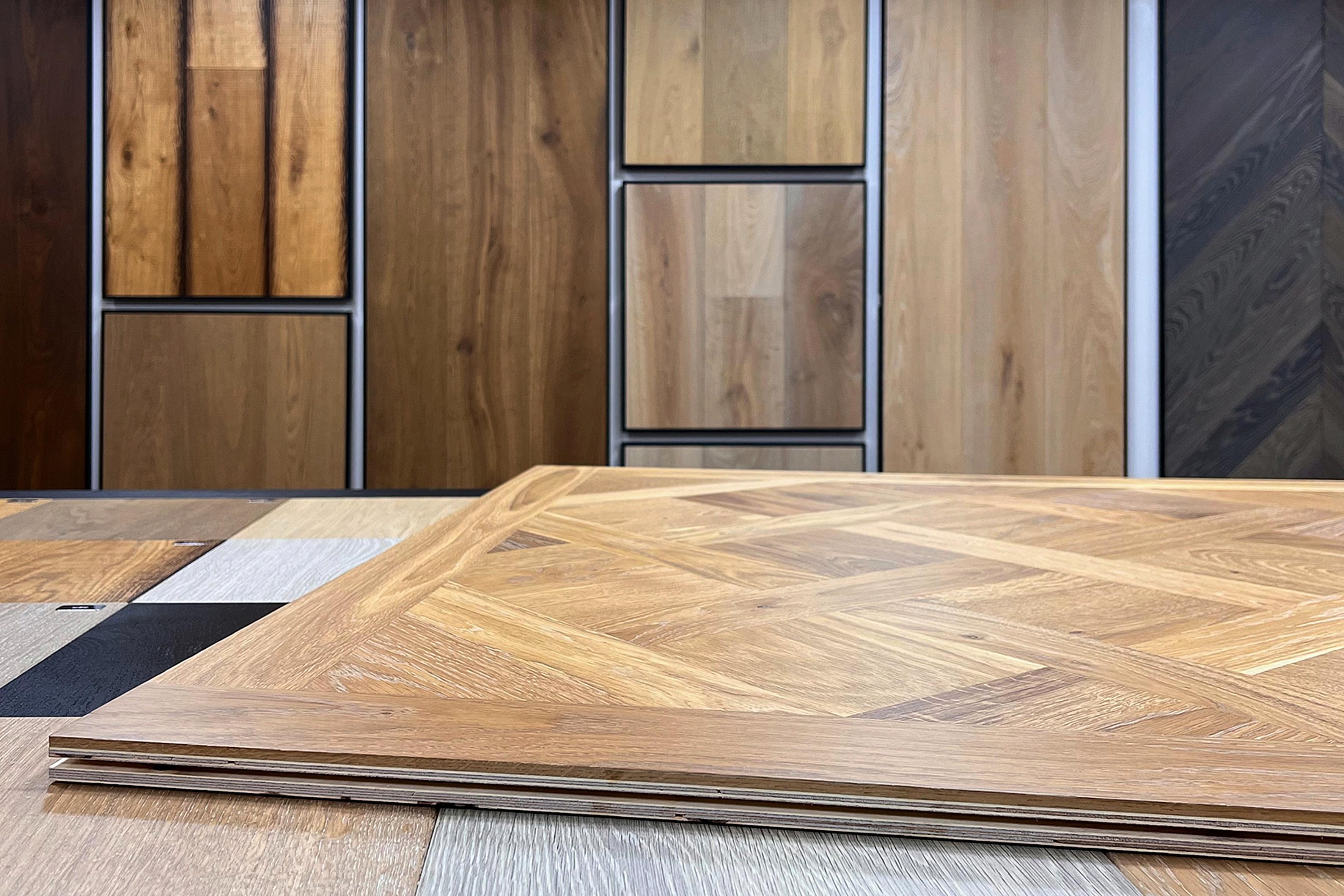 Chevron flooring design examples